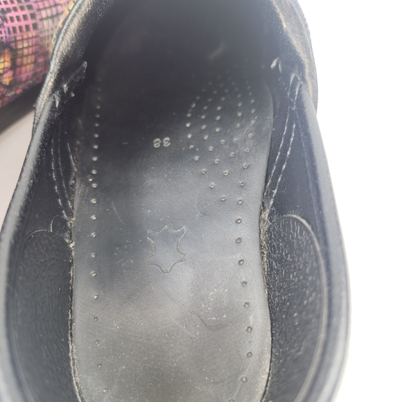 Dansko Multicolor Grid-Pattern Clogs - Picture 9 of 9